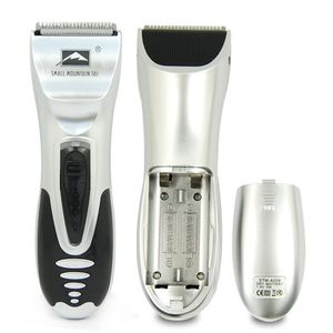 Wholesale-1set Silver Hair Clipper Men Electric Body Groomer Hair Removal Shaver Beard Trimmer Razor for Travel YKS