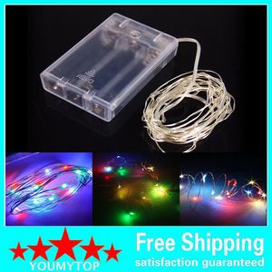 4.5V Led Silver Copper Wire String Lights Battery Powered Fairy Lights String for Wedding Event Party Decoration