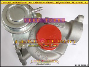 2 Twin Turbo Turbocharger TD04 49177-02300 49177-02400 49177-02310 49177-02410 For MITSUBISHI GTO 3000GT Eclipse Galant 91- 6G72 3.0L 235HP
