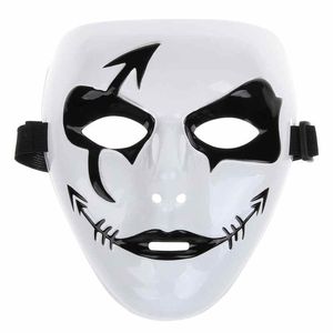Mode Halloween Mardi Gras Mask White Hip Hop Street Dancing Full Face Venetian Mens Masked Ball Masks Festliga Masquerade Party Supplies