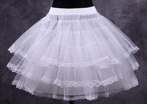 Kısa Beyaz Altlık toptan satış-Toptan Ucuz Beyaz Kısa Balo Petticoat Elbiseler Underskirts Kabarık Etek Gelin Aksesuarları Balo Petticoats Fantezi Kadın Etek