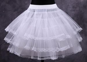 Hurtownie Tanie Białe Krótkie Suknia Balowa Petticoat Suknie Underskirts Crinoline Akcesoria Bridal Prom Petticoats Fancy Women Spódnica