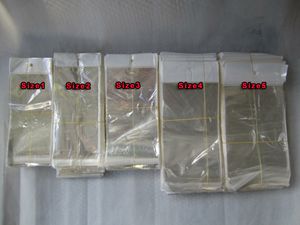 Clear PP Poly Plastic Plast Retail Bag Packaging Package för Samsung Galaxy S23 S22 Obs 20 iPhone 15 14 13 12 11 X XR XS 7 5 5S 6 6S PLUS Fall täcker 500 st