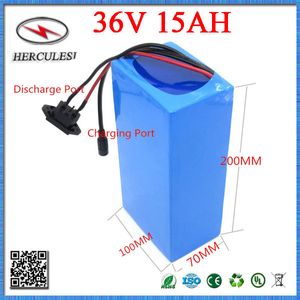 36Volt Rechargeable Battery Pack 36V 15AH Lithium Ion Battery use samsung 18650 cell For Electric Bike Scooter Citycoco
