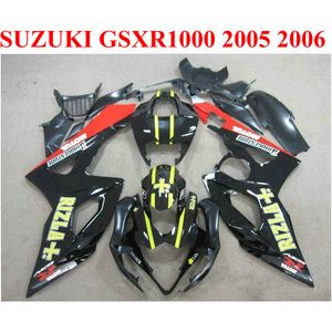 Set carene carrozzeria per SUZUKI 2005 2006 GSXR1000 K5 K6 rosso nero RIZLA+ 05 06 GSXR 1000 nuovo kit carena TF66