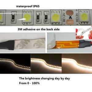 Wholesale led strips resale online - led strip RGB Warm White M adhesive led strip lights IP65 Waterproof V DC M LED