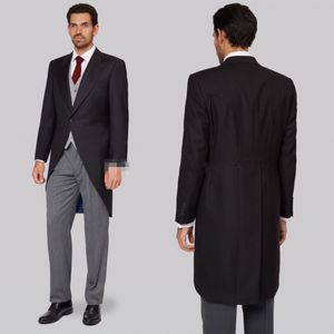 Yeni Tasarım Tailcoat Düğün Smokin Erkekler Için Slim Fit Suits Groomsmen Suit Ucuz Balo Resmi Suits (Ceket + Pantolon + Yelek)