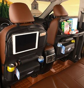 車の背中の座席収納袋ホルダーオーガナイザー自動バックスート飲み物電話パッドトラベルスパイコンタクトボックスポケットプロテクターアクセサリー