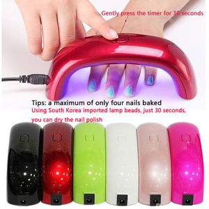 Mini Usb Fast Dry Nail Dryer UV Curing Lamp Machine Gel Nail Potente smalto leggero