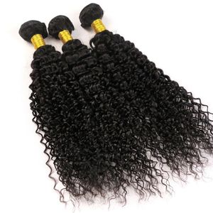 Virgin Human Hair Wefts Brasilianska Hårbuntar Vävar Vattenvåg 8-34inch Obehandlat Peruvian Indian Malaysian Bohemian Hair Extensions