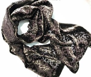 Silk Velvet Scarf Women Girl Clearance Sale Blandade 20st / Lot # 4049