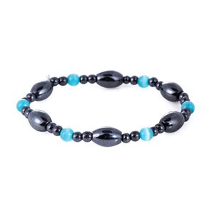 Braccialetti con ciondoli sportivi perline di equilibrio curativo in pietra naturale nera per uomo donna gioielli per decorazioni di moda yoga