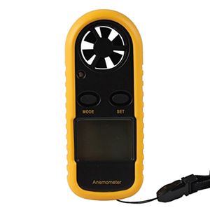 Hurtownia Nowa GM816 30m / s (65mph) LCD Digital Handheld Powietrza Prędkość wiatru Miernik Miernik Miernik Pocket Inteligentny anemometr Anemometro Anemograf