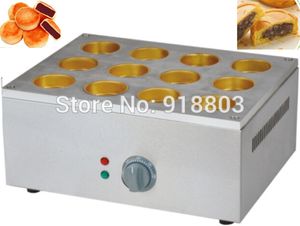 Commercial Use Copper Hole 220v Electric 12pcs Japanese Dorayaki Red Bean Cake Maker Baker Oven Machine