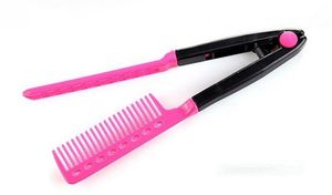 2015New keratin Treatment Hair Straightening V Comb Easy Styling Tool Hair Styling Comb Hair Accessories 100pcs/lot