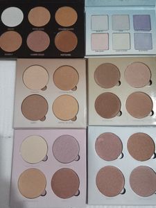 Hihg Quality Bronzers Highlighters Eyeshadow Palette 6 Färg / 4 Färg Ögonskugga för att skapa utsökta smink