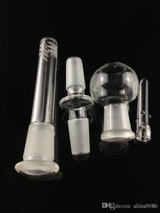 Narghilè per piattaforma petrolifera da 14,5 mm per bong in vetro per pipa ad acqua con chiodo a cupola con adattatore downstem un set