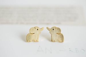 Wholesale baby studs earrings for sale - Group buy 10Pairs Tiny Elephant Stud Earrings Fashion Design Cute Baby Elephant Earring Studs Kids Animal Jewelry for Women