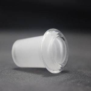 Adattatore in vetro da 14,5 mm a 18,8 mm Downsize Flush Top Adattatore a basso profilo per bong in vetro Tubi dell'acqua Ashcatcher