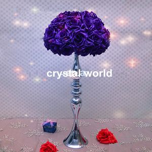 Titular de flor de cristal para peças de centro de decoração de casamento