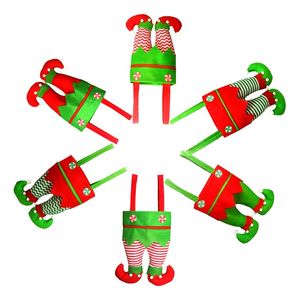 Coperture per bottiglie di vino natalizie Champagne Wine Bottle Cooler Moose Pattern Maglione Cute novità Decorazioni per feste di Natale