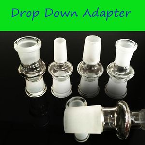 Hookahs High Quality Glass Adapter Wholesale Dropdown Adapters for glass smoking pipes joint 14 male 14 to 18 male female