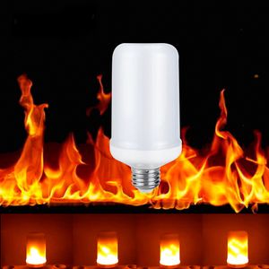 E27 E26 LED Płomień Efekt Żarówki Ogień W W Kreatywne Lampy Lampy Migotanie emulacji Atmosfera Dekoracyjne Lampy