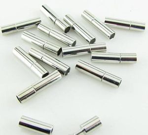 Fechos de baioneta de aço inoxidável para cabo de couro de 3mm 100pcs / lot