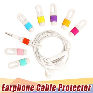 Wholesale cor de doces fone de ouvido cabo protetor cabo de proteção do cabo tampa para o fone de ouvido do iPhone da Apple todos os tipos de fone de ouvido