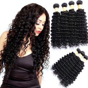 Wholesale brazilian hair grade 8a for sale - Group buy Elibess Brand Grade A Brazilian hair Deep wave style double weft shedding free tangle free