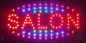 LED Salão Neon Sign Shop Abra Venda Quente Baixa Poder 1019 polegadas Semioutdoor Ultra Brilhante Salão de Piscina LED Sinais de publicidade