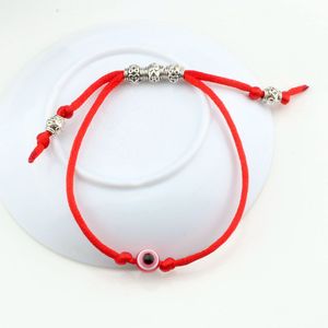 30pcs Adjustable kabbalah Red String Bracelet EVIL EYE Bead Protection Health Luck Happiness For Men and women Jewelry Gift