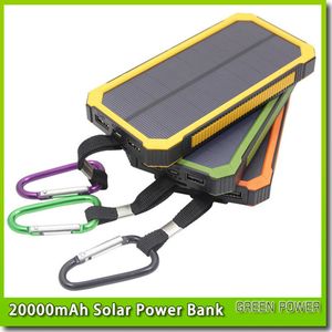 20000mAh رواية بنك الطاقة الشمسية تسليط الضوء على الطاقة الشمسية البنوك 2A الناتج الهاتف الخليوي شاحن محمول Powerbank الشمسية