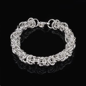 Gratis frakt med spårningsnummer Toppförsäljning 925 silverarmband bilar blommor armband silver smycken 10 st/mycket billigt 1554