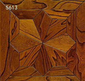 Elm Dark Yellow Hardwood Flooring Solid Solid Modern Art Woodworking Medalion Wood Medalion Tapeta Ustaw Household Parkiet Inkrustowane Dywaniki Dywan Efekt Wnętrze