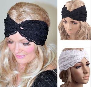 2015 donne bandane testa di pizzo avvolgere ragazze larghe chic turbante fascia per capelli fasce accessori per capelli per le ragazze delle donne 30 pz / lotto # 3923