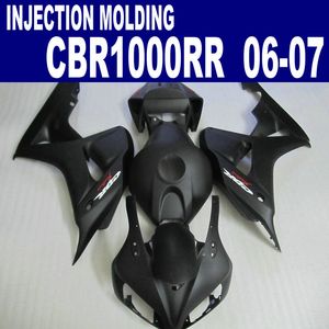 HONDA kaportalarının enjeksiyon kalıplama yeni kaporta kiti CBR1000RR 2006 2007 tüm mat siyah plastik bodykits CBR 1000 RR 06 07 AQ3