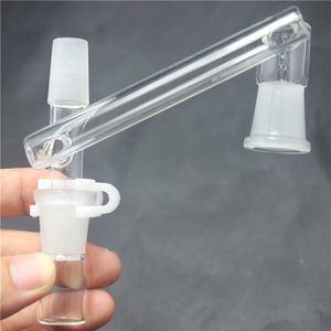 Recuperamento suspenso para fumantes se encaixa nas juntas masculinas de 14 mm de vidro Bongs Water Tubes Ashcatcher v￪m com clipe Keck