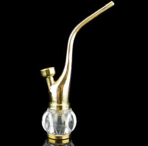 The new 2015 mini copper water pipe tobacco cigarettes two water bongs, 18cm * 12cm * 4.5cm, free shipping