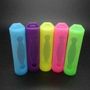Wholesale 18650 Battery Cover Silicone Protective Cover Case Colorful Soft Rubber Skin Protector For E Cig 18650 Batteries DHL Free FJ650