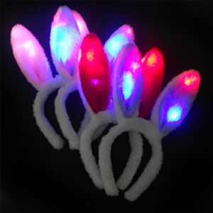 South Korea led rabbit ears headband head band concert dance flash card manufacturers wholesale headwear for children Led Rave Toy