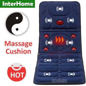 Taichi massagem elétrica colchão massagem cervical pescoço nas costas pernas massageador para uso doméstico casa usar massagem equipamentos de almofada