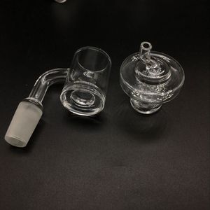 Real Limited Isqueiro 5 mm Boden XL Core Reactor Quartz Banger mit Glas-Vergaserkappen 10 mm 14 mm 18 mm Thermonägel für Bongs Bohrinseln