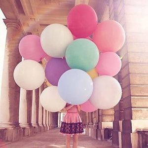 Hurtownie-kolorowy 36 cali Okrągły Giant Balon Balon Helu Nadmuchiwane Duże Duże Lateksowe Balony Dekoracji Ślubnej 1 PC