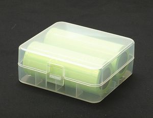 Caixa de plástico portátil para bateria, 50 peças, suporte de segurança, recipiente de armazenamento, 5 cores, pacote de baterias para 2*26650 ou 3*18650 bateria de íon de lítio