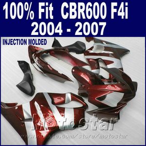 Stampaggio ad iniezione abs per carene honda cbr 600 f4i 2004 2005 2006 2007 parti del corpo 04 05 06 07 cbr600 f4i 7gifts fyse