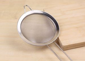 New arrivel Stainless Steel Fine Mesh Skimmer Flour Colander Sieve Sifter Oil Strainer Tool for cook