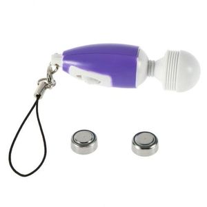 Vibratörler Mini Çubuk Masajı Hakkında Toptan Ayrıntılar Anahtar Zincir Taşınabilir Tam Vücut Titreşimli Masaj G9#E702