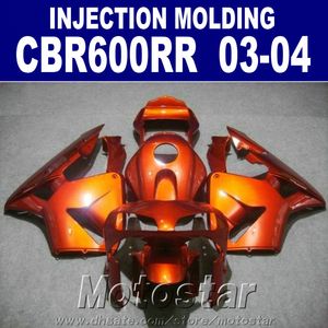 Hot! 100%Injection Molding burnt orange fit for HONDA CBR 600RR fairing 2003 2004 cbr600rr 03 04 bodykits WJXV