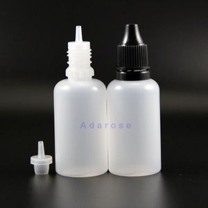 100 pcs/lot 30 ml 고품질 LDPE 탬퍼 증거 플라스틱 드롭퍼 병 도둑 안전 증기 얇은 니플 스퀴즈